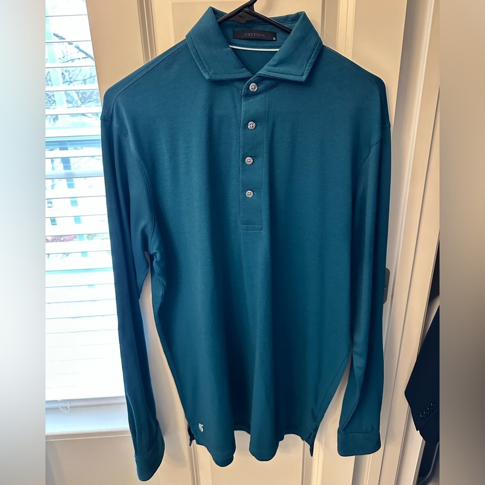 Greyson Omaha Long Sleeve Polo-M
